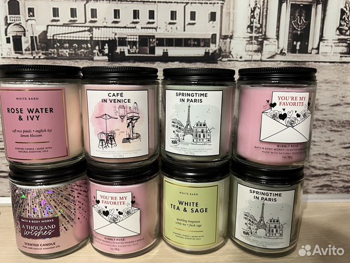 Свечи Bath and body works