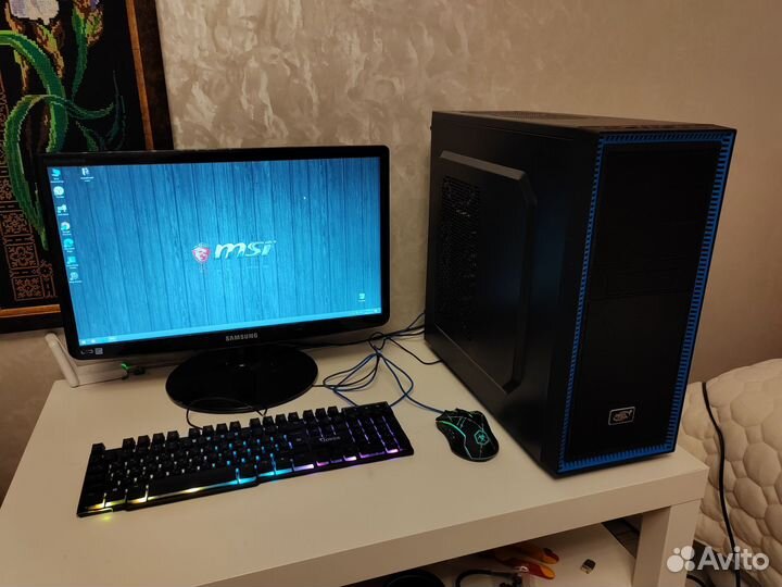 Игровой компьютер i5/1050ti/12gb/256ssd