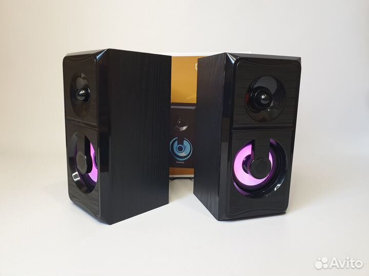 Колонки компьютерные U-9001 с подсветкой