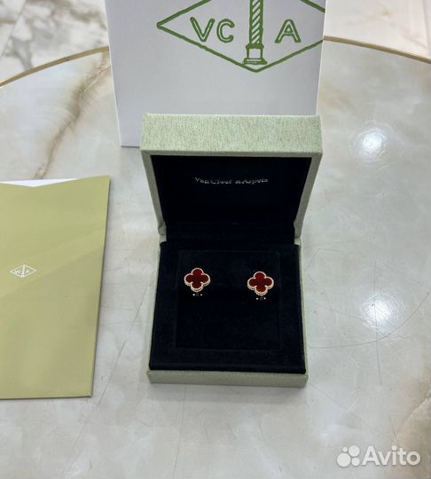 Серьги van cleef alhambra