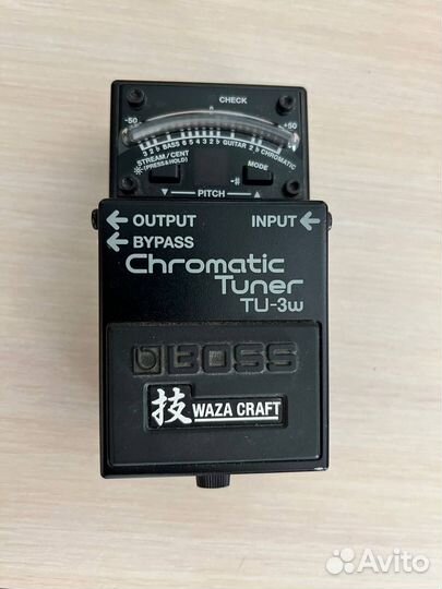 Педаль Boss TU-3W Chromatic Tuner Waza Craft