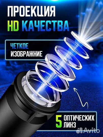 Подсветка в машину двери с логотипом авто Киа