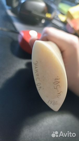 Клык моржа имитация с рисунком, длинна 32см