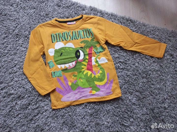 Лонгслив новый 110-116 и 122-128 +6
