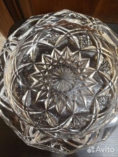 Конфетница пепельница СССР. хрусталь