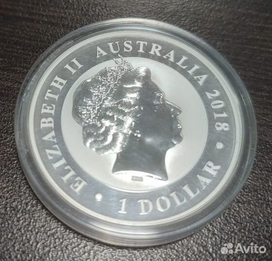 Серебряная монета Австр Щитоносная райская птица