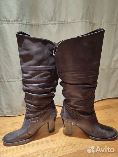 Сапоги натуральная кожа 37