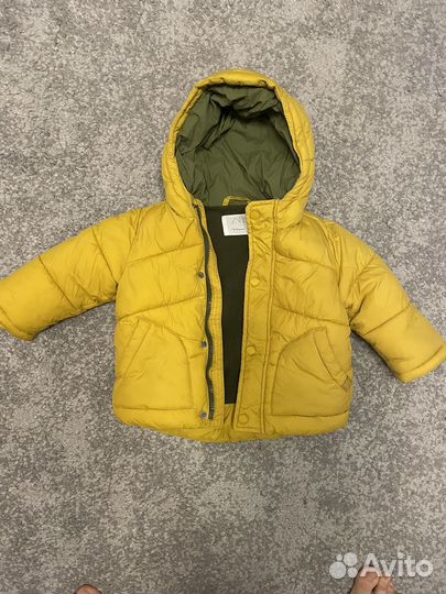 Куртка зимняя zara 80