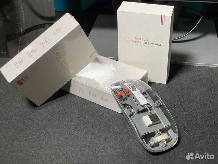 Прозрачная беспроводная мышь fmouse M133