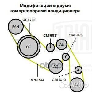 Ролик привод. ремня VW Tuareg (02) 3.2i/3.6i