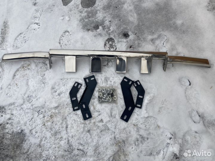 Защита переднего бампера toyota prado 150