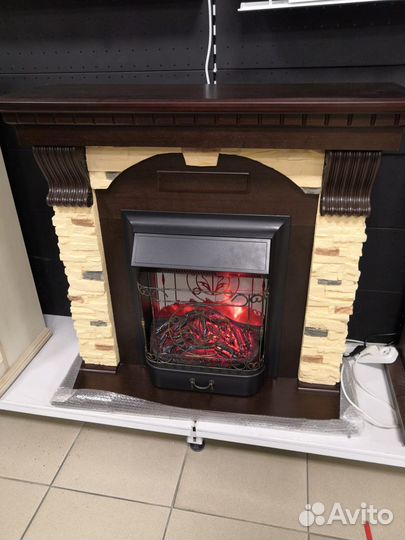 Электрокамин Dublin мдф + сланец