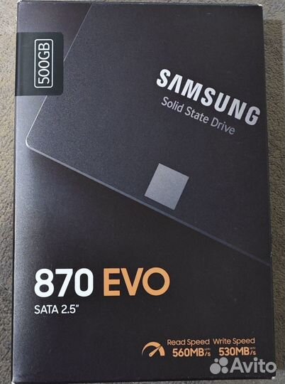 SSD Samsung 870 EVO 500gb новый