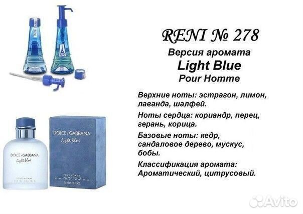 Наливные духи Рени