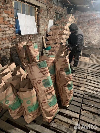 Уголь древесный в мешках 10 кг