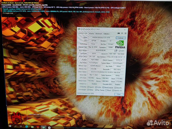 Asus Dual gtx 1070 8gb