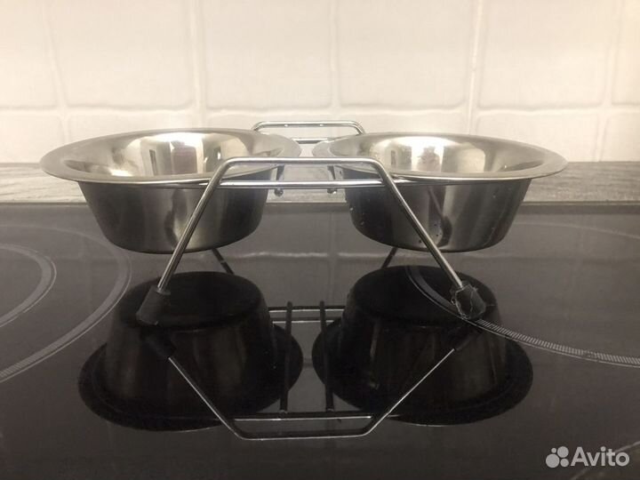 Тарелка для животных двойная