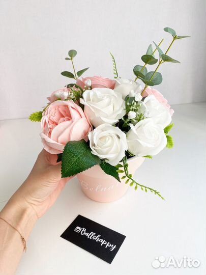 Букет из мыльных цветов (роз ) на день матери