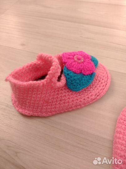 Пинетки крючком ручная работа