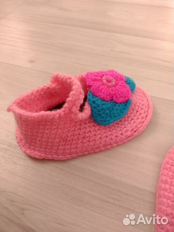 Пинетки крючком ручная работа