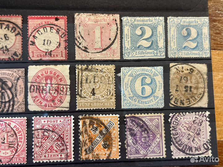 Старая коллекция почт. марок