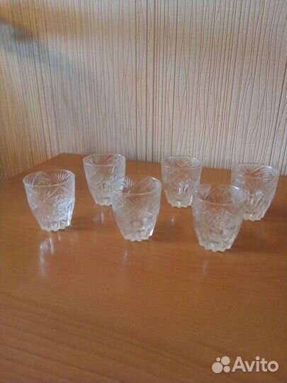 Хрустальные кружки,стопки, рюмки