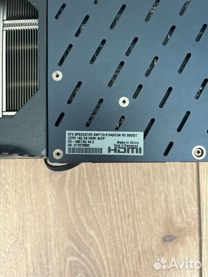 Видеокарта RX 6800 XT 16GB XFX Speedster swft 319