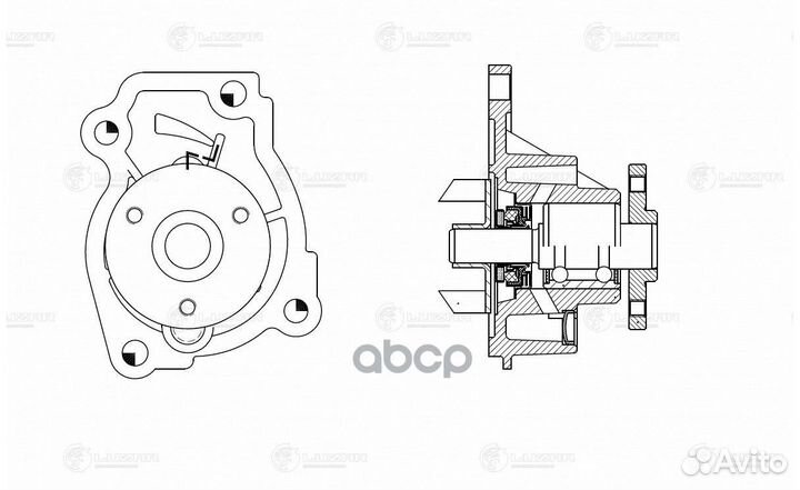 Насос водяной (помпа) LWP0999 luzar