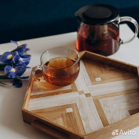 Поднос деревянный для завтрака