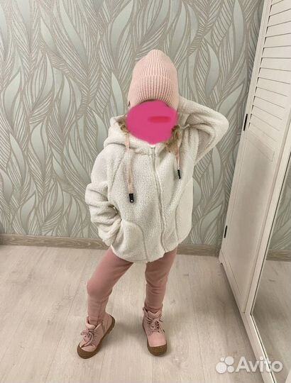 Меховая кофта для девочки 110