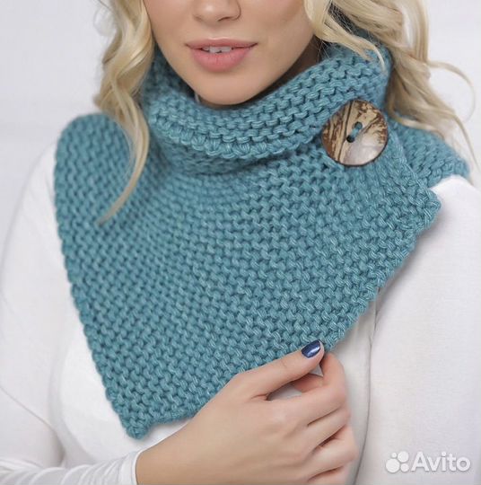 Комплект шапка и снуд женский