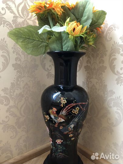 Ваза декоративная напольная. Ручная работа