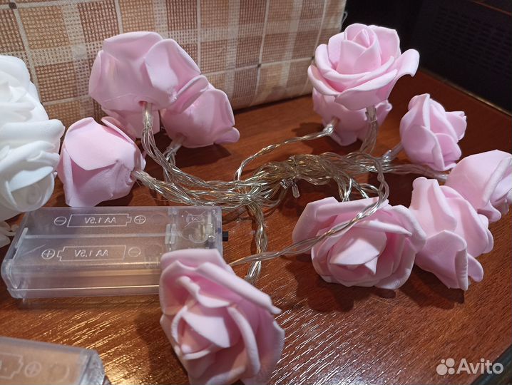 Гирлянды из роз/сердечек для творчества