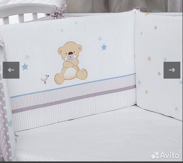 Бортики на кроватку perina Венеция три друга