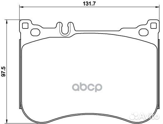 Колодки тормозные дисковые передн. mercedes-BEN