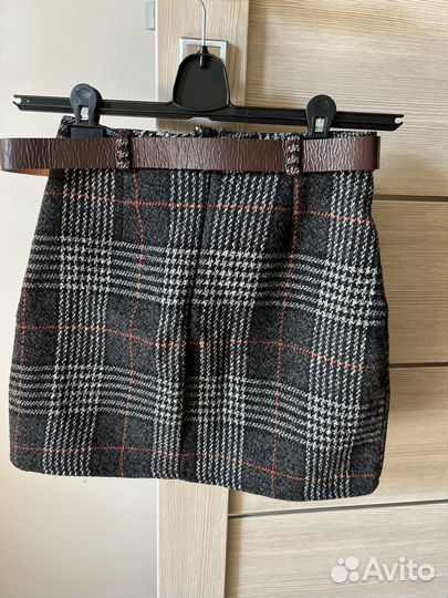Юбка шерстяная мини