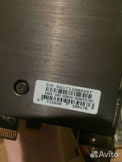 Видеокарта rx580 rx570 8 gb