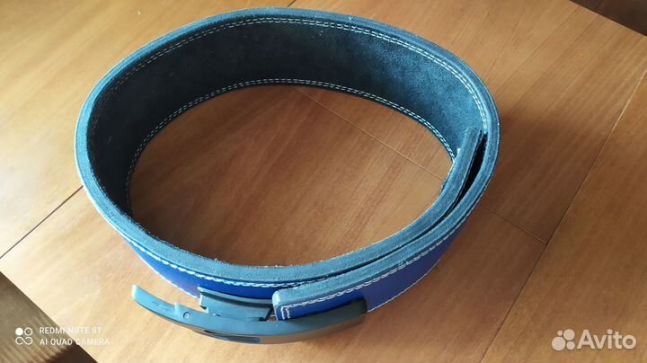 Fitrule ремень атлетический С карабином (синий)