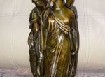 Лампа - статуэтка «Три грации» антиквариат бронза