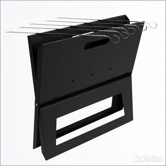 Мангал ноутбук Onix + 5 шампуров