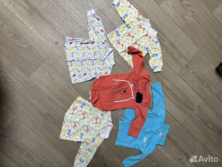 Детские вещи пакетом для мальчика 62 68