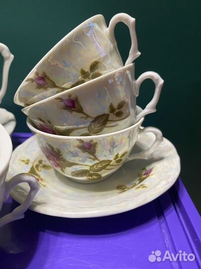 Кофейный мокко сервиз Walbrzych Poland Валбжих