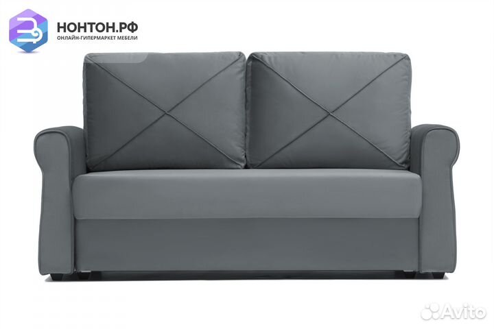 Диван еврокнижка Лира темно-серый