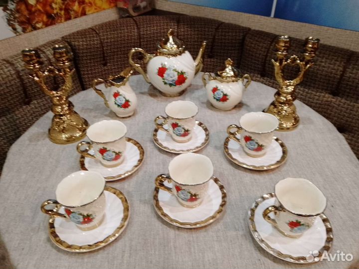 Сервиз чайный кофейный подсвечник