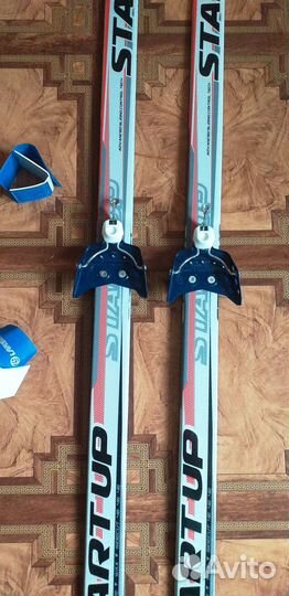 Лыжи беговые с креплениями 75 мм (детские 150) бу