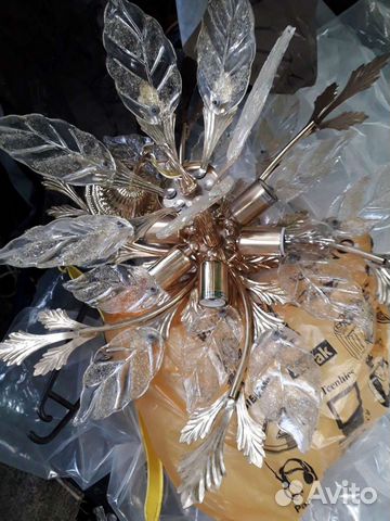 Люстра под золото