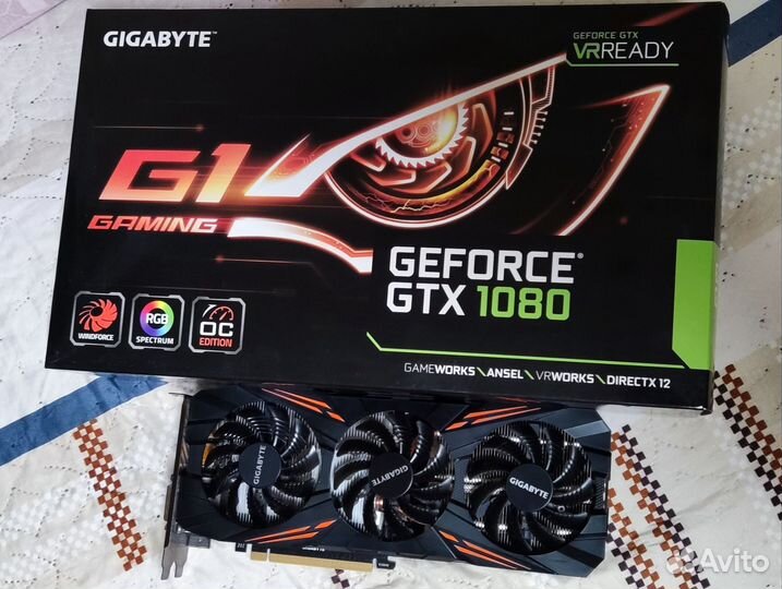 GTX 1080 gigabyte G1 Gaming 8Gb
