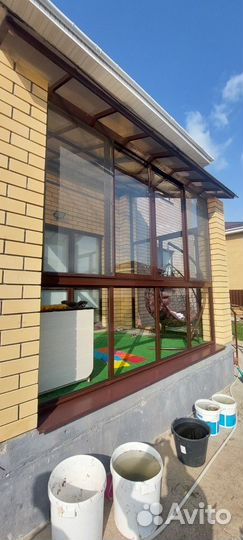 Остекление веранды террасы крыльца балкона