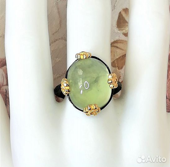 Кольца 17,5, 18 пренит, сердолик серебро К015