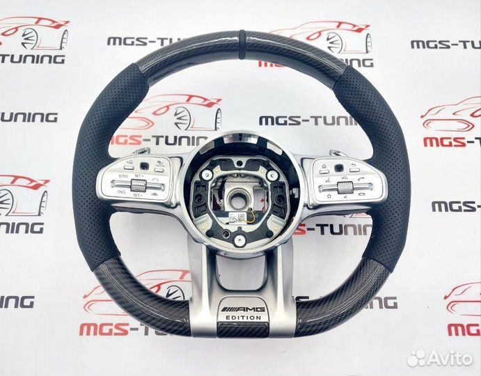 Руль Mercedes 63 AMG Edition карбон круиз контроль